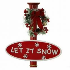 Fraser Hill Farm Let It Snow Series 69" Snow Globe Lamp Post In Red W/ Santa, 2 Signs, Cascading Snow, Carols 5 Fraser Hill Farm Let It Snow Series 69" Snow Globe Lamp Post In Red W/ Santa, 2 Signs, Cascading Snow, Carols -Christmas store unnamed file 2332