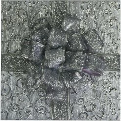 Fraser Hill Farm Let It Snow Series 12-In. Christmas Gift Shadowbox W/ Snowman Silver Bow, Animated Musical Snow -Christmas store unnamed file 2376