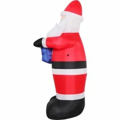 Fraser Hill Farm 7-Ft. Pre-Lit Inflatable Santa Countdown -Christmas store unnamed file 2453