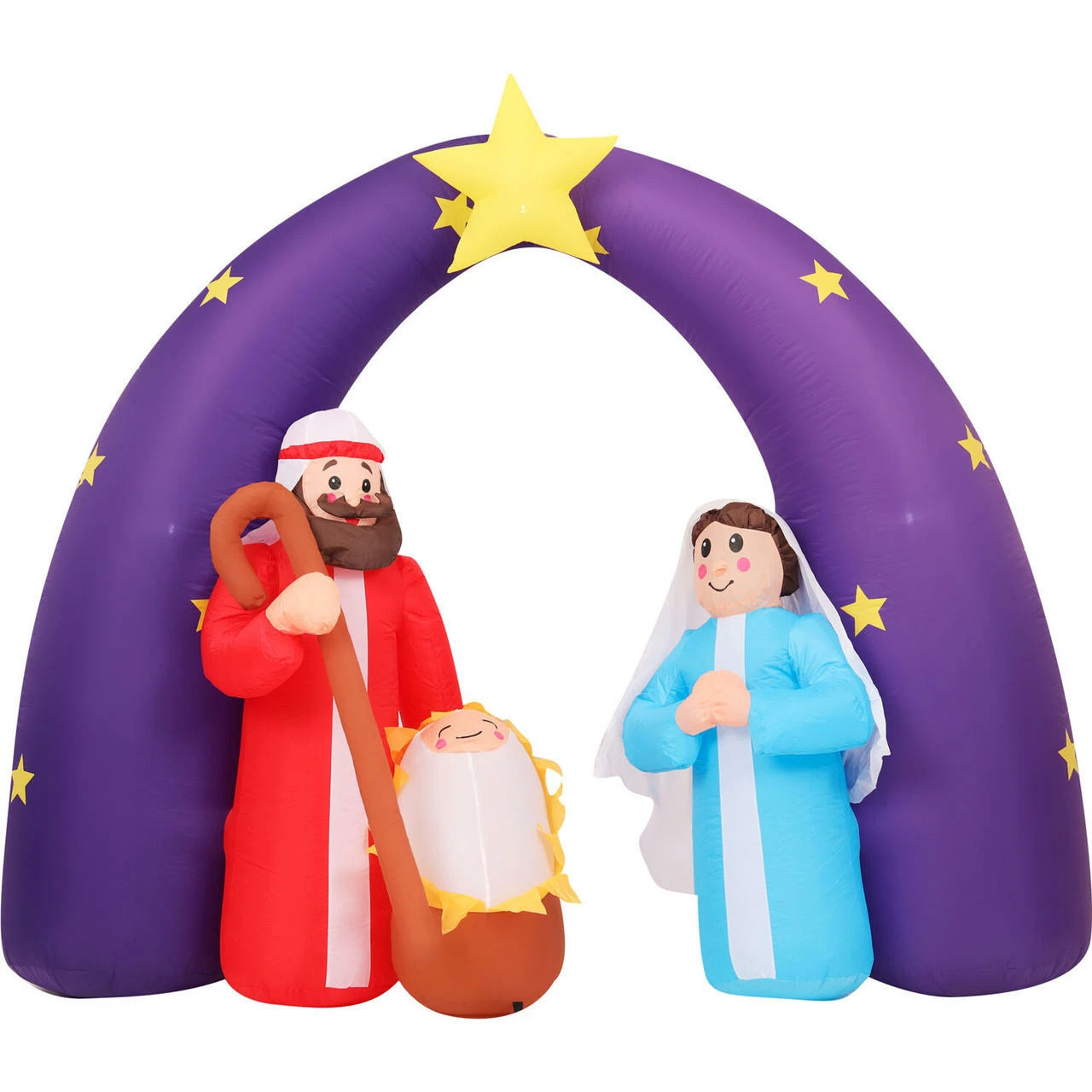 Fraser Hill Farm 7-Ft. Pre-Lit Inflatable Nativity Scene 1 Fraser Hill Farm 7-Ft. Pre-Lit Inflatable Nativity Scene