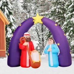 Fraser Hill Farm 7-Ft. Pre-Lit Inflatable Nativity Scene 19 Fraser Hill Farm 7-Ft. Pre-Lit Inflatable Nativity Scene -Christmas store unnamed file 2475