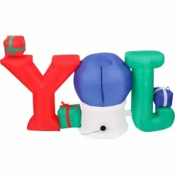 Fraser Hill Farm 4.5-Ft. Tall Pre-Lit Inflatable JOY Snowglobe -Christmas store unnamed file 2494