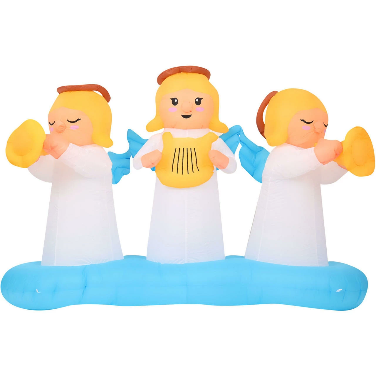 Fraser Hill Farm 8-Ft. Pre-Lit Inflatable Angel Trio 1 Fraser Hill Farm 8-Ft. Pre-Lit Inflatable Angel Trio