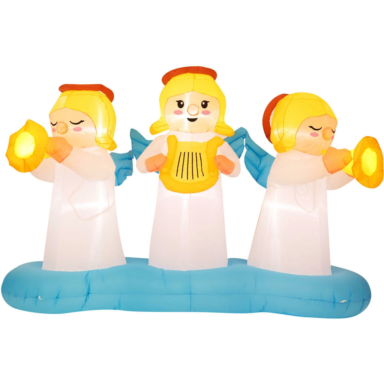 Fraser Hill Farm 8-Ft. Pre-Lit Inflatable Angel Trio 12 Fraser Hill Farm 8-Ft. Pre-Lit Inflatable Angel Trio - Image 12