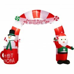 Fraser Hill Farm 9-Ft. Wide Pre-Lit Inflatable Candy Cane Arch -Christmas store unnamed file 2541