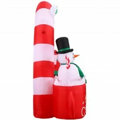 Fraser Hill Farm 9-Ft. Wide Pre-Lit Inflatable Candy Cane Arch -Christmas store unnamed file 2543