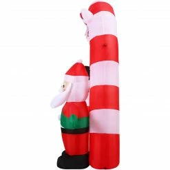 Fraser Hill Farm 9-Ft. Wide Pre-Lit Inflatable Candy Cane Arch -Christmas store unnamed file 2544