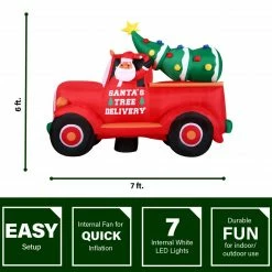 Fraser Hill Farm 6-Ft. Tall Pre-Lit Inflatable Christmas Pickup Truck 14 Fraser Hill Farm 6-Ft. Tall Pre-Lit Inflatable Christmas Pickup Truck -Christmas store unnamed file 2606