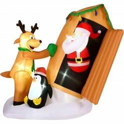 Fraser Hill Farm 4-Ft. Tall Pre-Lit Inflatable Santa In Outhouse 15 Fraser Hill Farm 4-Ft. Tall Pre-Lit Inflatable Santa In Outhouse -Christmas store unnamed file 2621