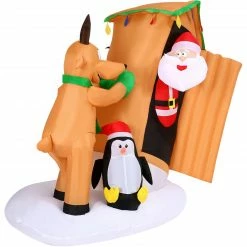 Fraser Hill Farm 4-Ft. Tall Pre-Lit Inflatable Santa In Outhouse 16 Fraser Hill Farm 4-Ft. Tall Pre-Lit Inflatable Santa In Outhouse -Christmas store unnamed file 2622