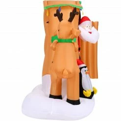Fraser Hill Farm 4-Ft. Tall Pre-Lit Inflatable Santa In Outhouse 19 Fraser Hill Farm 4-Ft. Tall Pre-Lit Inflatable Santa In Outhouse -Christmas store unnamed file 2625