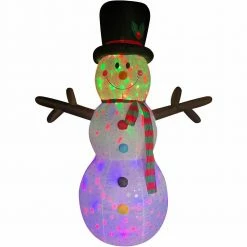 Fraser Hill Farm 8-Ft Snowman W/ Snowflake Print, RGB Lights, Storage Bag, Outdoor Inflatable 12 Fraser Hill Farm 8-Ft Snowman W/ Snowflake Print, RGB Lights, Storage Bag, Outdoor Inflatable -Christmas store unnamed file 2700