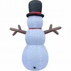 Fraser Hill Farm 8-Ft Snowman W/ Snowflake Print, RGB Lights, Storage Bag, Outdoor Inflatable 13 Fraser Hill Farm 8-Ft Snowman W/ Snowflake Print, RGB Lights, Storage Bag, Outdoor Inflatable -Christmas store unnamed file 2701