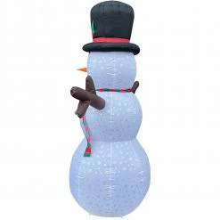 Fraser Hill Farm 8-Ft Snowman W/ Snowflake Print, RGB Lights, Storage Bag, Outdoor Inflatable 15 Fraser Hill Farm 8-Ft Snowman W/ Snowflake Print, RGB Lights, Storage Bag, Outdoor Inflatable -Christmas store unnamed file 2703