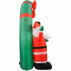 Fraser Hill Farm 8-Ft. Walkway Arch W/ Santa Claus, Snowman, Inflatable W/ Lights, Storage Bag -Christmas store unnamed file 2713