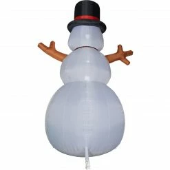 Fraser Hill Farm 20-Ft. Tall Jolly Snowman, Inflatable W/ RGB Lights And Storage Bag -Christmas store unnamed file 2739