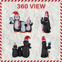 Fraser Hill Farm 10-Ft. Tall Penguin Family, Blow Up Inflatable W/ Lights And Storage Bag 16 Fraser Hill Farm 10-Ft. Tall Penguin Family, Blow Up Inflatable W/ Lights And Storage Bag -Christmas store unnamed file 2785