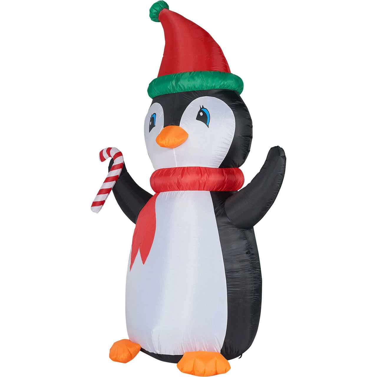 Fraser Hill Farm 10-Ft. Tall Penguin W/ Candy Cane, Inflatable W/ RGB Lights, Storage Bag 9 Fraser Hill Farm 10-Ft. Tall Penguin W/ Candy Cane, Inflatable W/ RGB Lights, Storage Bag - Image 9