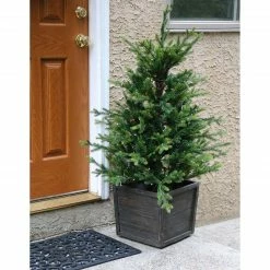Fraser Hill Farm Royal Pine Artificial Potted Tree W/ Battery-Operated LED Lights, 4 Ft. 15 Fraser Hill Farm Royal Pine Artificial Potted Tree W/ Battery-Operated LED Lights, 4 Ft. -Christmas store unnamed file 288