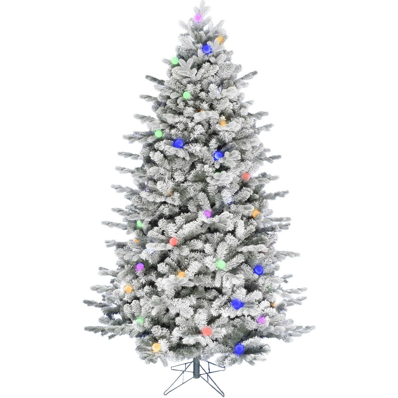 Fraser Hill Farm White Tail Pine Snow Flocked Christmas Tree Various Lighting & Size Options 1 Fraser Hill Farm White Tail Pine Snow Flocked Christmas Tree Various Lighting & Size Options