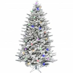 Fraser Hill Farm White Tail Pine Snow Flocked Christmas Tree Various Lighting & Size Options 18 Fraser Hill Farm White Tail Pine Snow Flocked Christmas Tree Various Lighting & Size Options -Christmas store unnamed file 2894