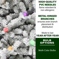 Fraser Hill Farm White Tail Pine Snow Flocked Christmas Tree Various Lighting & Size Options 20 Fraser Hill Farm White Tail Pine Snow Flocked Christmas Tree Various Lighting & Size Options -Christmas store unnamed file 2896