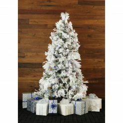 Fraser Hill Farm Snowy Pine Flocked Christmas Tree, Various Sizes (6.5 Ft. To 12 Ft.) -Christmas store unnamed file 2983