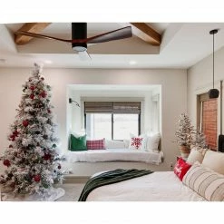 Fraser Hill Farm Snowy Pine Flocked Christmas Tree, Various Sizes (6.5 Ft. To 12 Ft.) -Christmas store unnamed file 2993