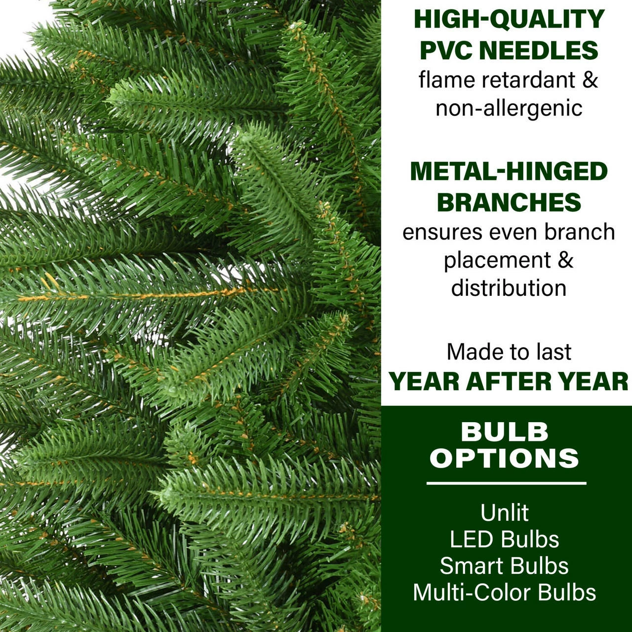 Fraser Hill Farm Winter Falls Slim-Silhouette Christmas Tree Various Lighting And Size Options 8 Fraser Hill Farm Winter Falls Slim-Silhouette Christmas Tree Various Lighting And Size Options - Image 8