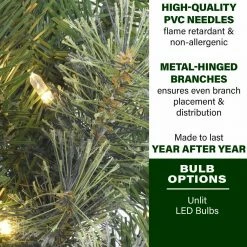 Fraser Hill Farm Porch Accent Tree In Black Pot, Various Lighting Options -Christmas store unnamed file 3056