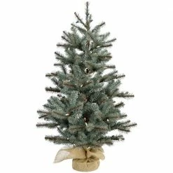 Fraser Hill Farm Heritage Pine Christmas Tree W/ Burlap Base