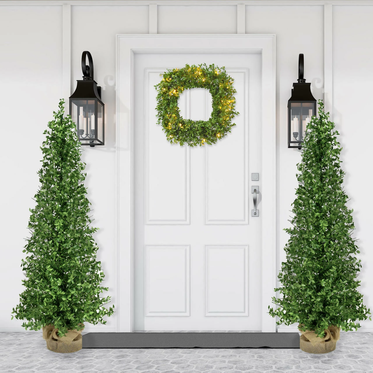 Fraser Hill Farm 3-Ft. Boxwood Porch Tree In Burlap Bag 5 Fraser Hill Farm 3-Ft. Boxwood Porch Tree In Burlap Bag - Image 5