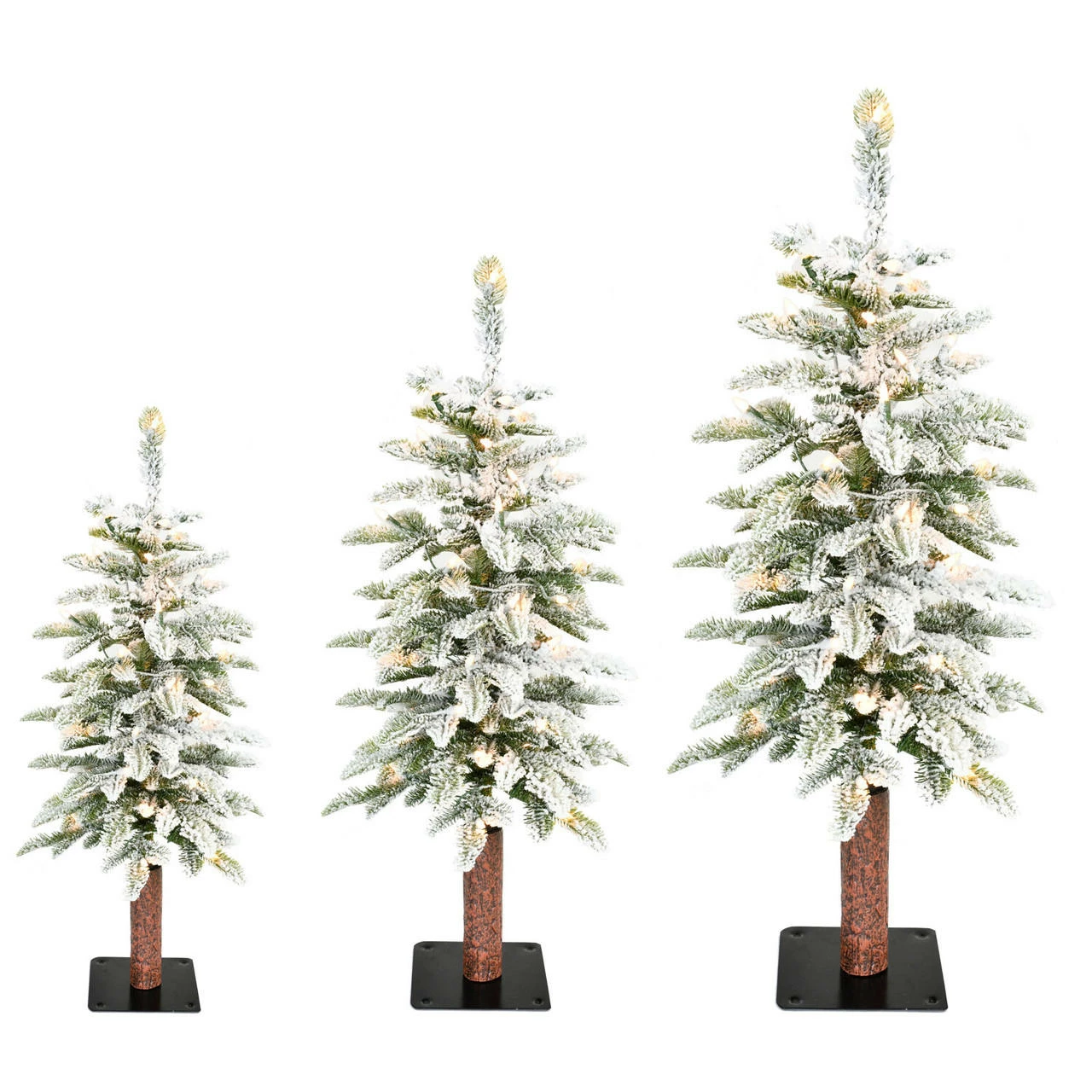 Fraser Hill Farm Set Of 3 Snowy Downswept Trees In 2-Ft., 3-Ft., And 4-Ft. Sizes 8 Fraser Hill Farm Set Of 3 Snowy Downswept Trees In 2-Ft., 3-Ft., And 4-Ft. Sizes - Image 8