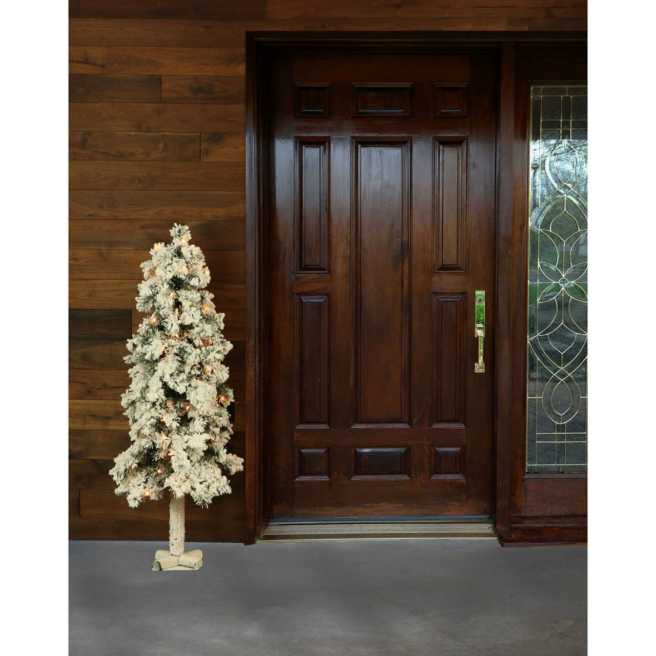 Fraser Hill Farm Set Of Two 2-Ft. Snowy Alpine Trees With Clear Lights 2 Fraser Hill Farm Set Of Two 2-Ft. Snowy Alpine Trees With Clear Lights - Image 2
