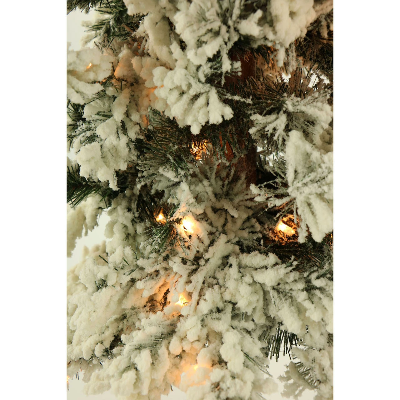 Fraser Hill Farm Set Of Two 2-Ft. Snowy Alpine Trees With Clear Lights 3 Fraser Hill Farm Set Of Two 2-Ft. Snowy Alpine Trees With Clear Lights - Image 3