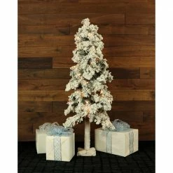 Fraser Hill Farm Set Of 3 Snowy Alpine Trees With Clear Lights (2-Ft., 3-Ft., & 4-Ft.) -Christmas store unnamed file 316