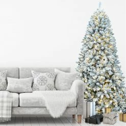 Fraser Hill Farm Flocked Winter Snow Pine Christmas Tree 41 Fraser Hill Farm Flocked Winter Snow Pine Christmas Tree -Christmas store unnamed file 3164