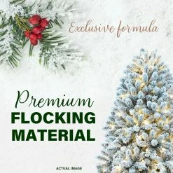 Fraser Hill Farm Flocked Winter Snow Pine Christmas Tree 46 Fraser Hill Farm Flocked Winter Snow Pine Christmas Tree -Christmas store unnamed file 3169