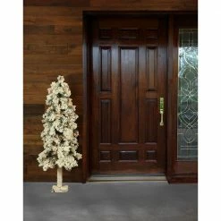 Fraser Hill Farm Set Of 3 Snowy Alpine Trees With Clear Lights (2-Ft., 3-Ft., & 4-Ft.) -Christmas store unnamed file 318