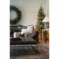 Fraser Hill Farm Buffalo Fir Slim Christmas Tree, Various Sizes And Lighting Options -Christmas store unnamed file 3284
