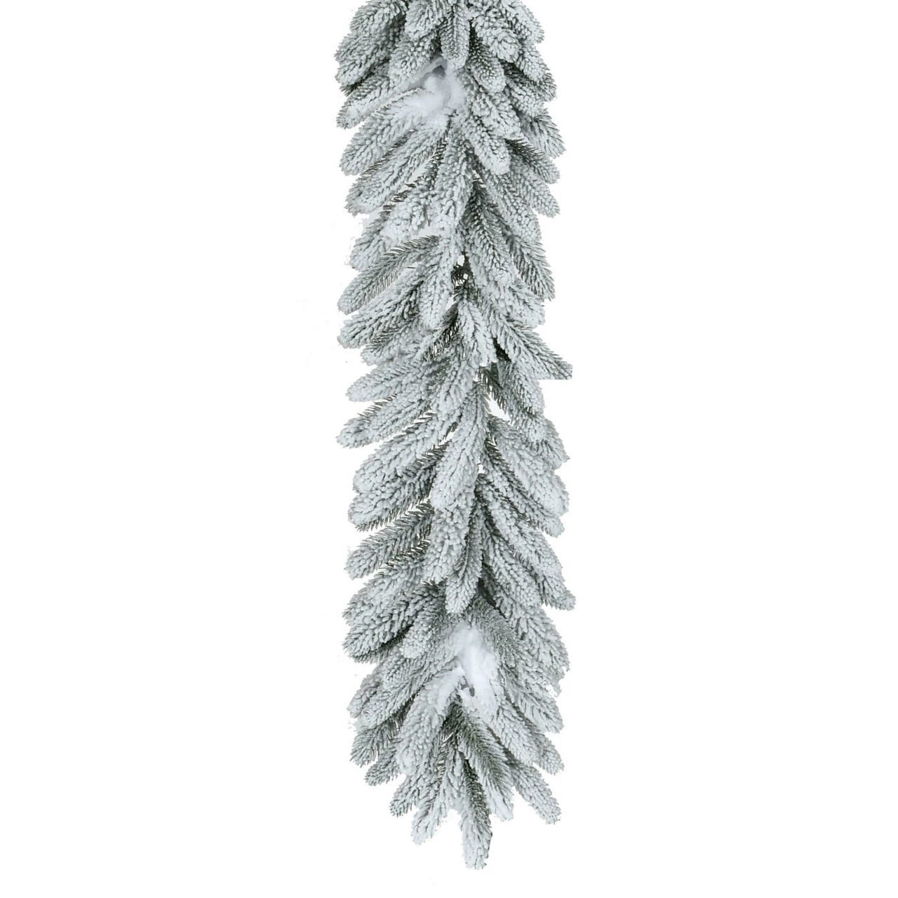 Fraser Hill Farm 9-Ft. Icy Frost Snow Flocked Garland 1 Fraser Hill Farm 9-Ft. Icy Frost Snow Flocked Garland