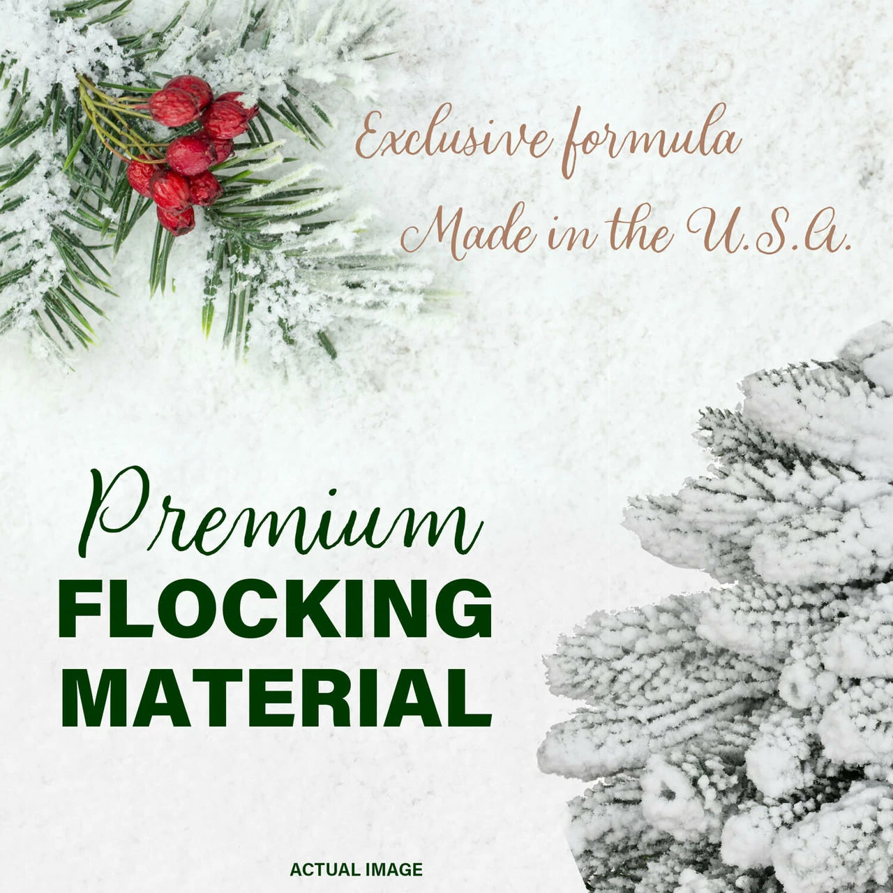 Fraser Hill Farm 9-Ft. Icy Frost Snow Flocked Garland 2 Fraser Hill Farm 9-Ft. Icy Frost Snow Flocked Garland - Image 2