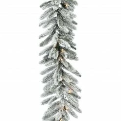 Fraser Hill Farm 9-Ft. Icy Frost Snow Flocked Garland 21 Fraser Hill Farm 9-Ft. Icy Frost Snow Flocked Garland -Christmas store unnamed file 3311