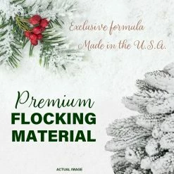 Fraser Hill Farm 9-Ft. Icy Frost Snow Flocked Garland 22 Fraser Hill Farm 9-Ft. Icy Frost Snow Flocked Garland -Christmas store unnamed file 3312