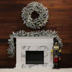 Fraser Hill Farm 9-Ft. Icy Frost Snow Flocked Garland 26 Fraser Hill Farm 9-Ft. Icy Frost Snow Flocked Garland -Christmas store unnamed file 3316