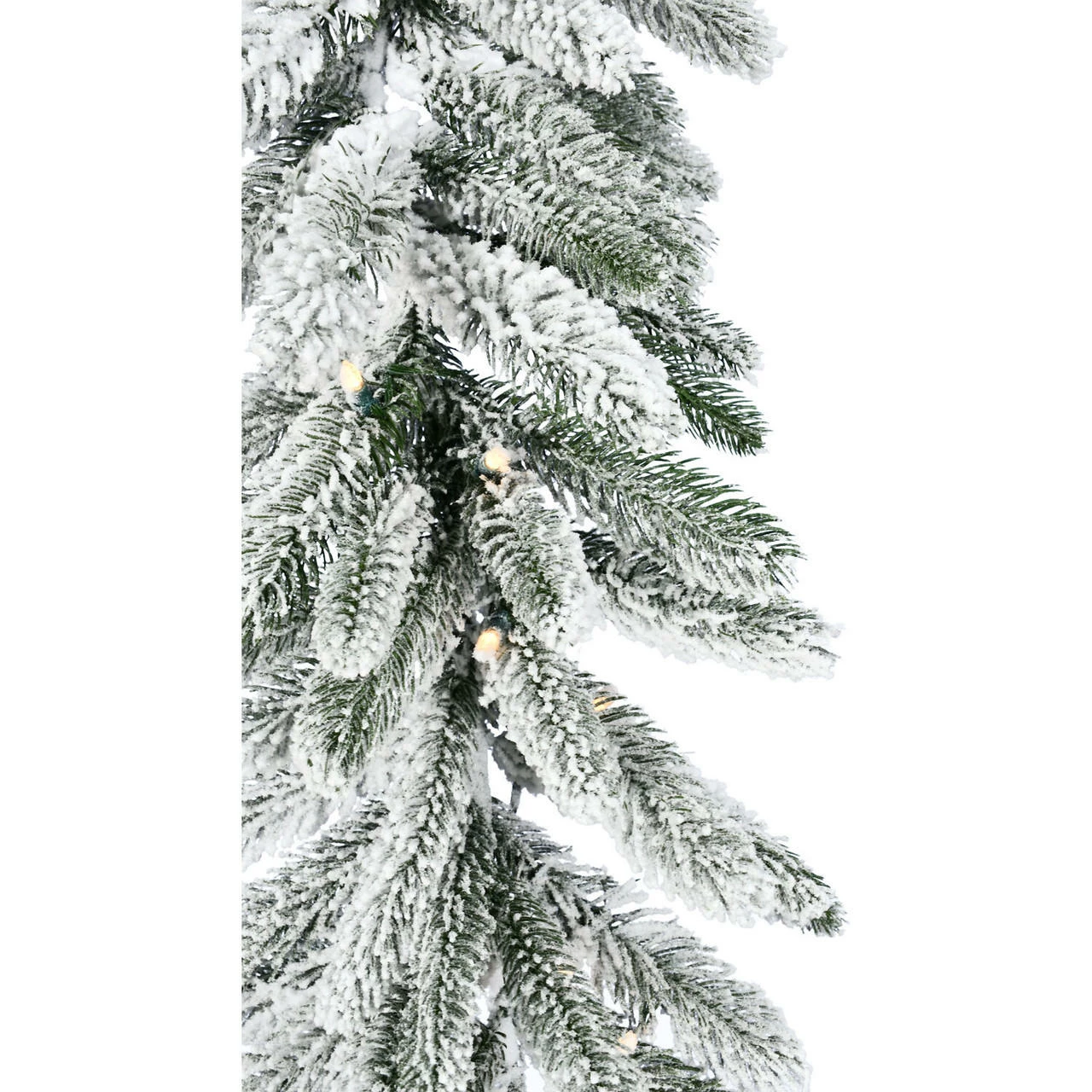 Fraser Hill Farm 9-Ft. Icy Frost Snow Flocked Garland 14 Fraser Hill Farm 9-Ft. Icy Frost Snow Flocked Garland - Image 14