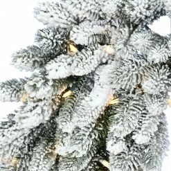 Fraser Hill Farm Icy Frost Snow Flocked Wreath -Christmas store unnamed file 3381