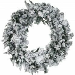 Fraser Hill Farm Mountain Pine Flocked Wreath
