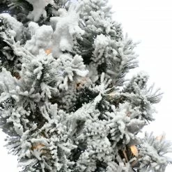 Fraser Hill Farm Mountain Pine Flocked Wreath -Christmas store unnamed file 3416