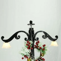 Fraser Hill Farm Let It Snow Series 47-In. Red Santa With Green Umbrella Base, Animated Musical Snow Decoration 24 Fraser Hill Farm Let It Snow Series 47-In. Red Santa With Green Umbrella Base, Animated Musical Snow Decoration -Christmas store unnamed file 380